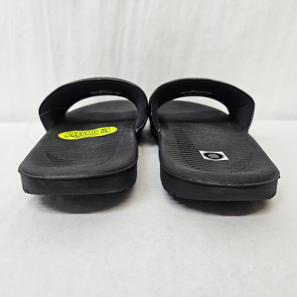 Nike Kawa Slide Fun GS/PS Slide Sandals DD3242-001 Black White Volt Kids Size 6Y